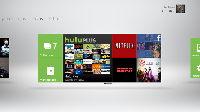 Illustration for article titled Does the New Xbox 360 Dashboard Look Familiar to You?